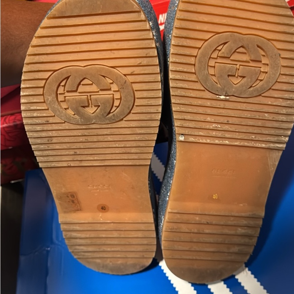 Gucci Denim Blue Platform Sandals - Picture 4 of 5